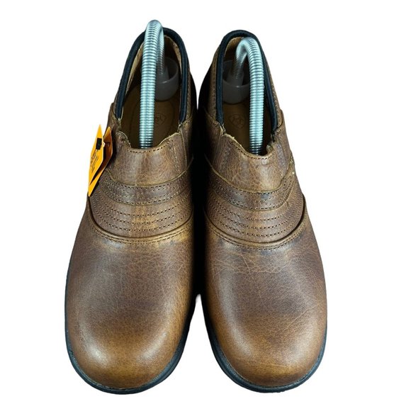 Ariat Safety Clog Steel Toe Golden Brown Slip On Shoes 10002367 Womens Sz 6-11 B - Picture 7 of 9